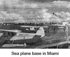 Sea plane base in Miami