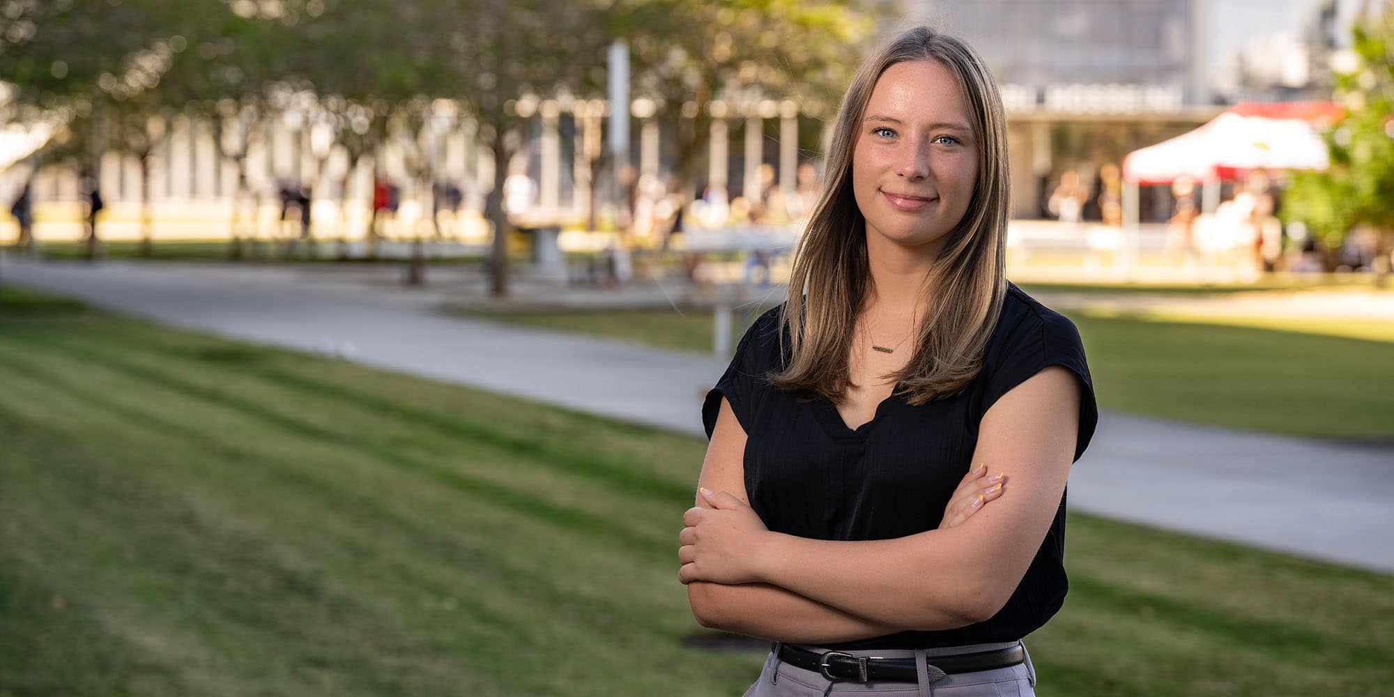 Sydney’s remote internship with Trusted Space sent her into her final semester with the confidence to succeed. (Photo: Embry‑Riddle / Bill Fredette-Huffman)