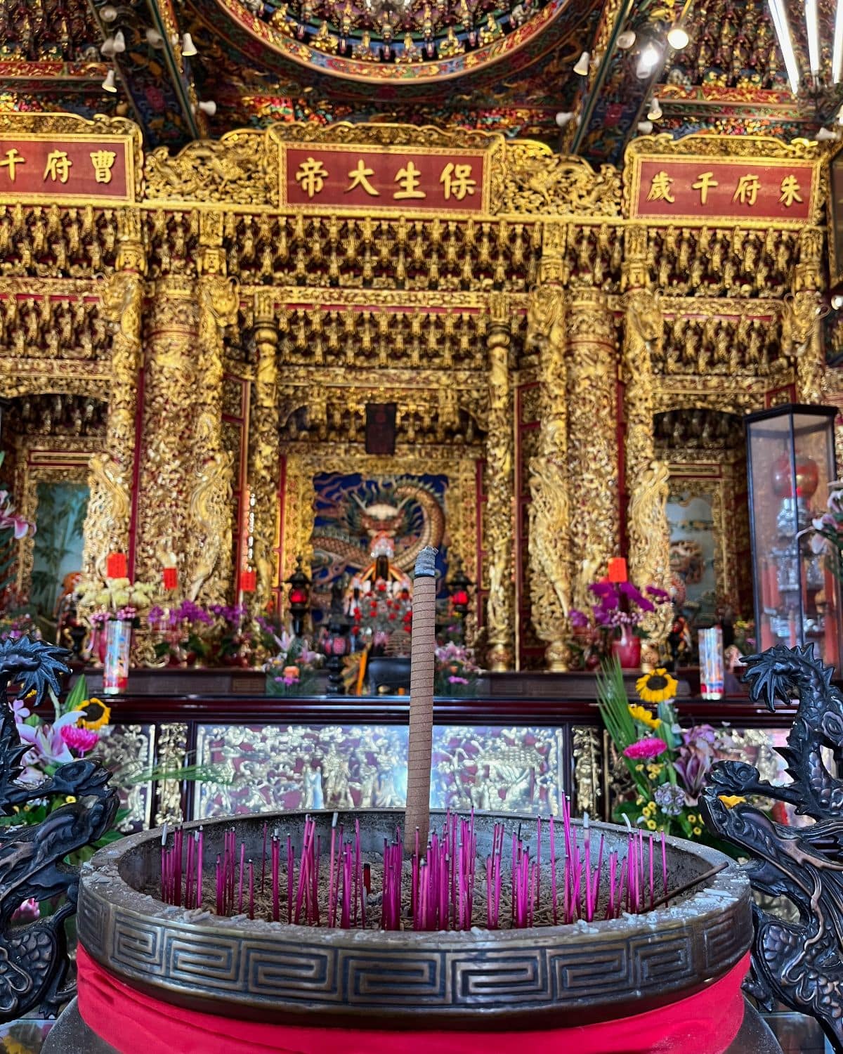 Inside one of the beautiful shrines we visited. (Photo: Alix Craft)