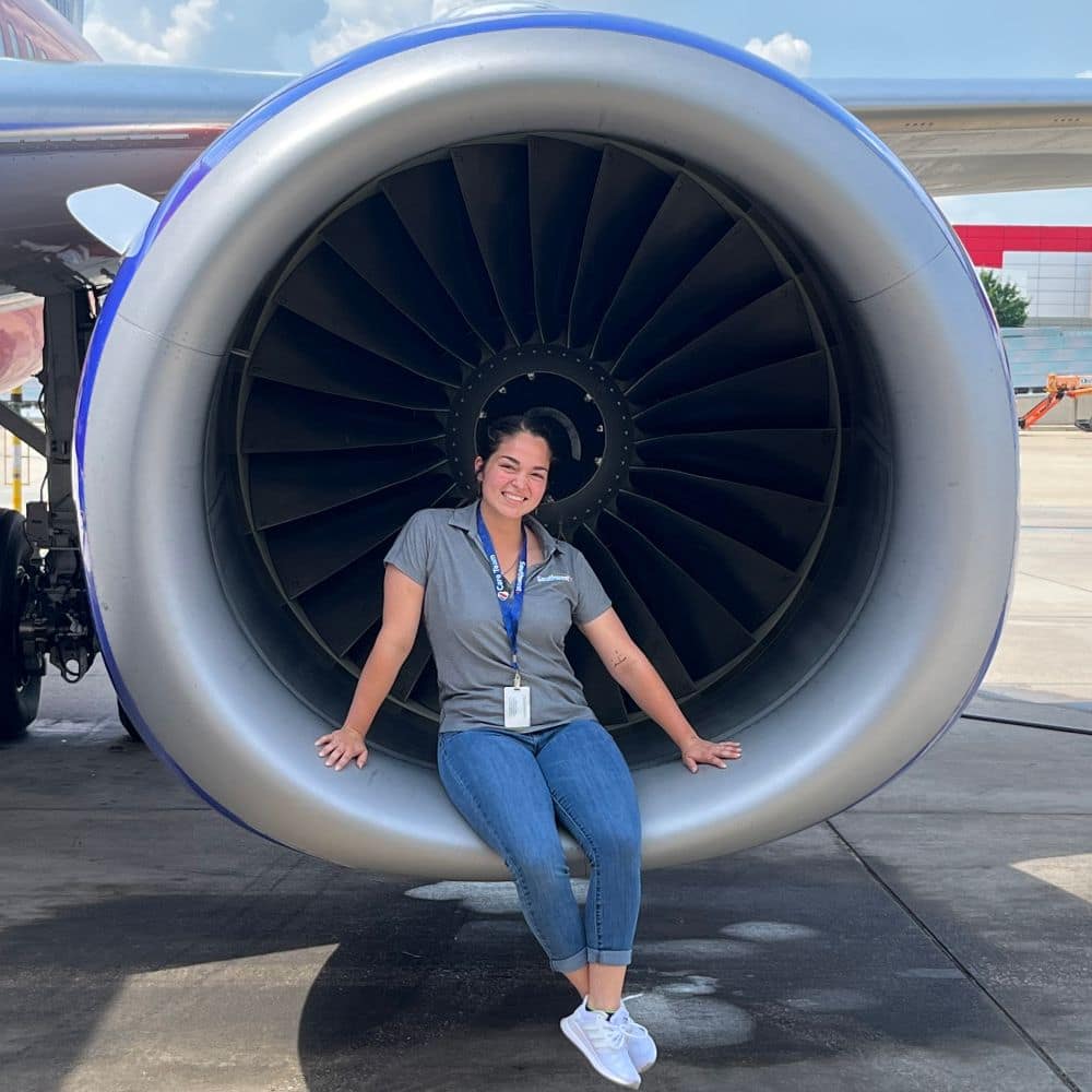 Mia Hamlin enjoying her internship with Southwest Airlines. (Photo: Mia Hamlin)