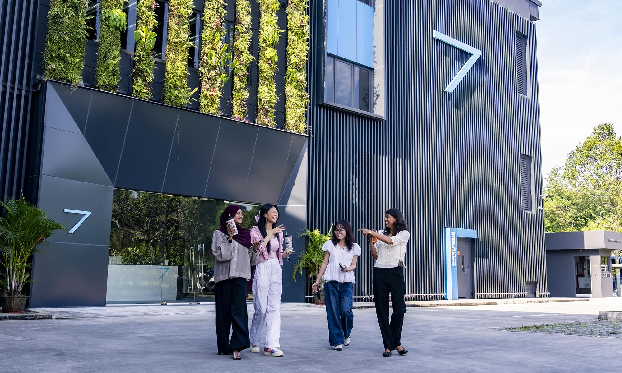 Embry-Riddle Asia students on the Singapore Campus.