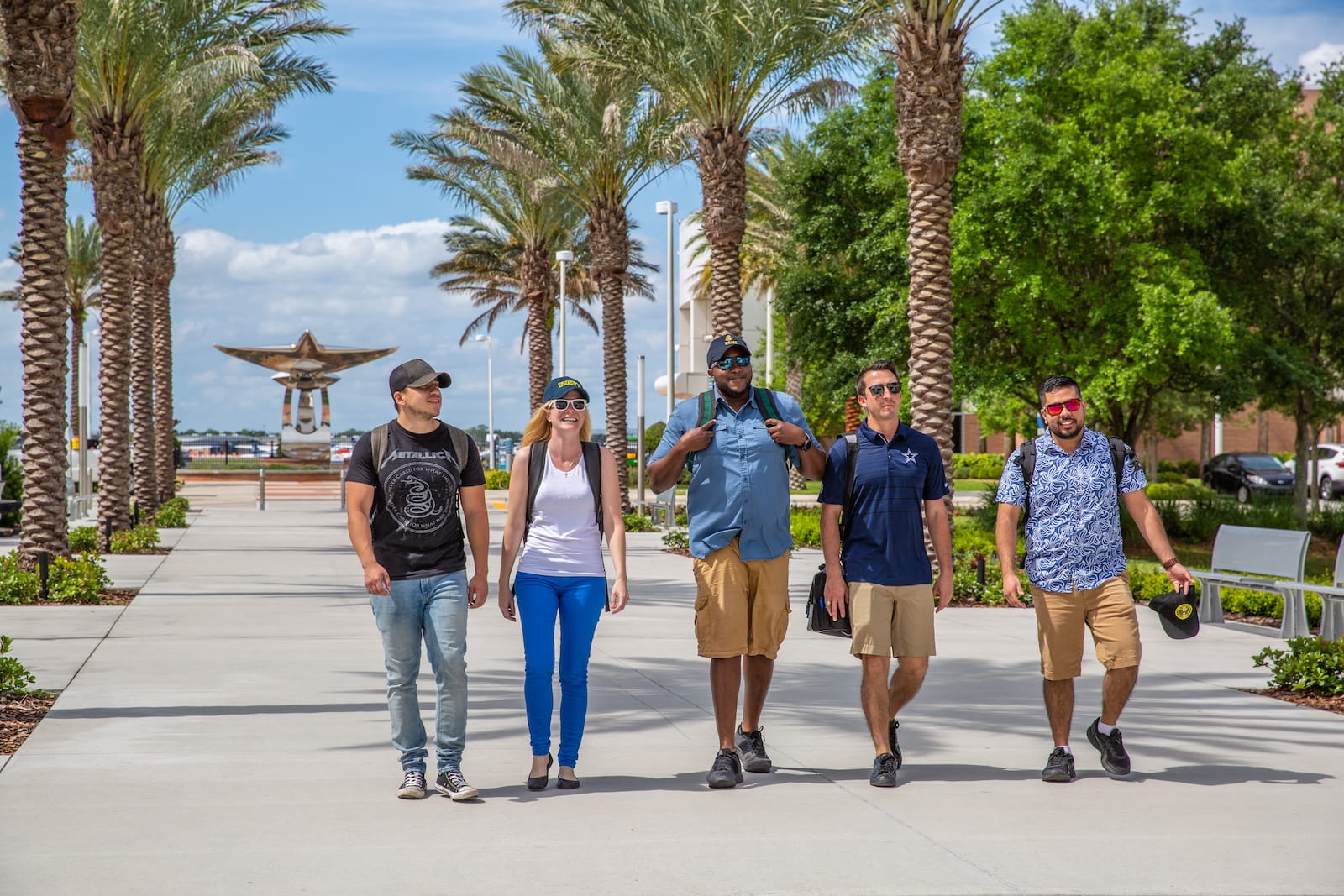 Students on Legacy Walk