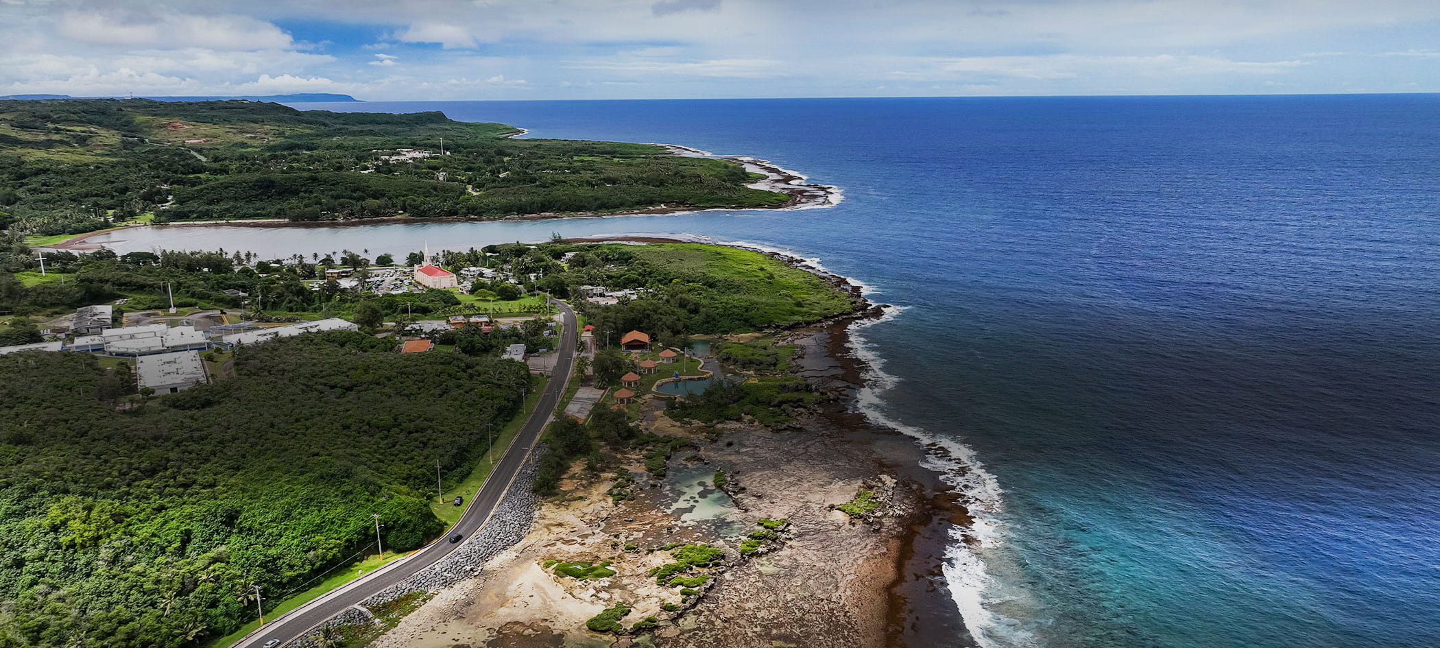 Guam's coast line.