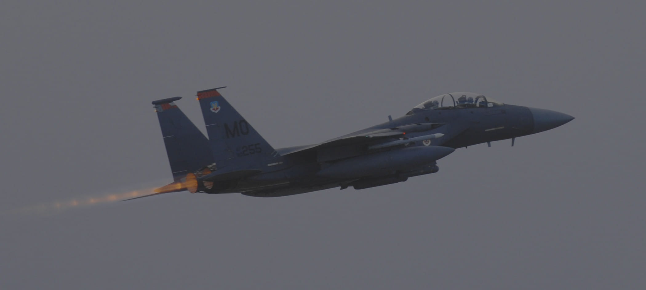 Jet flying in air.
