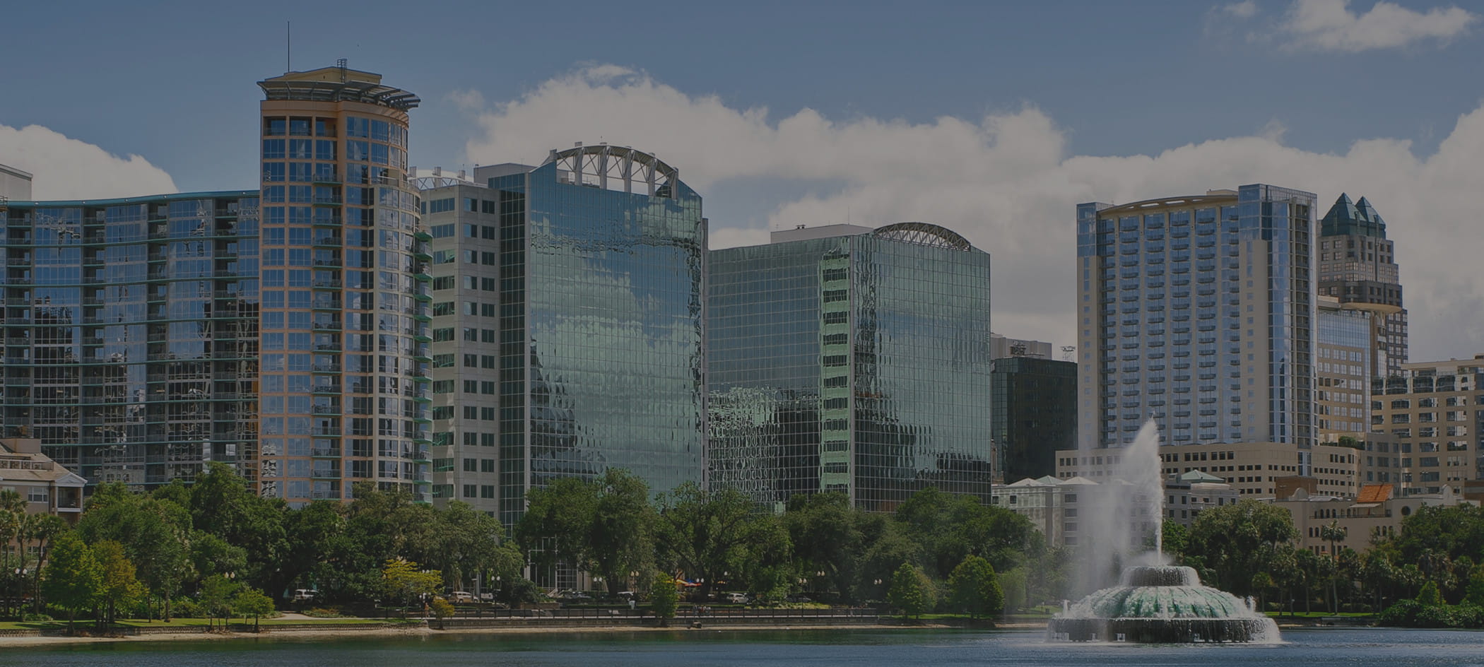 Large building on the water.