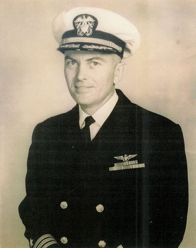 Jack Hunt in pilot uniform.