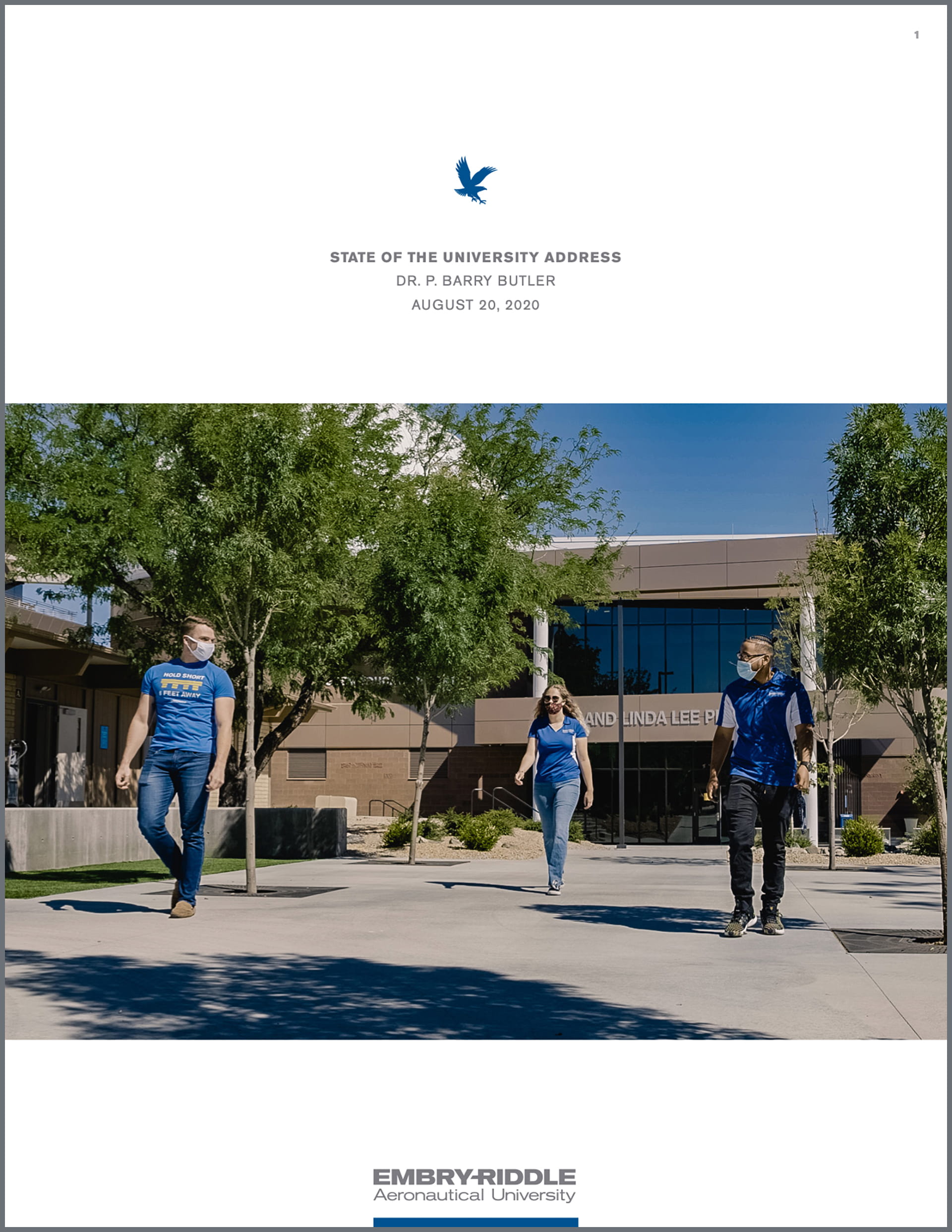 2020 State of the University program cover