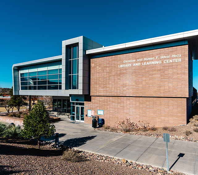 Exterior of Hazy Library in Prescott, Arizona