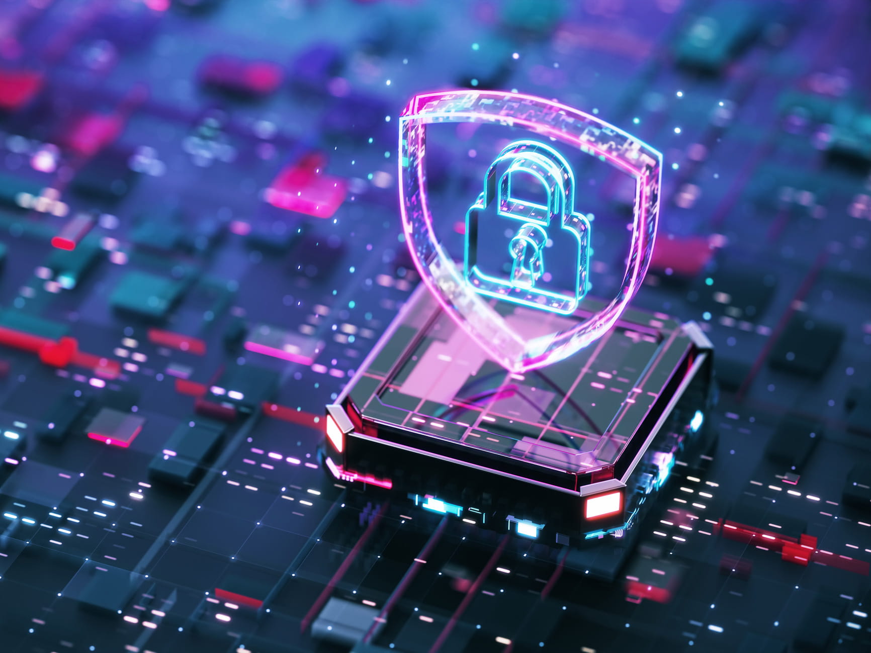 Cybersecurity graphic.