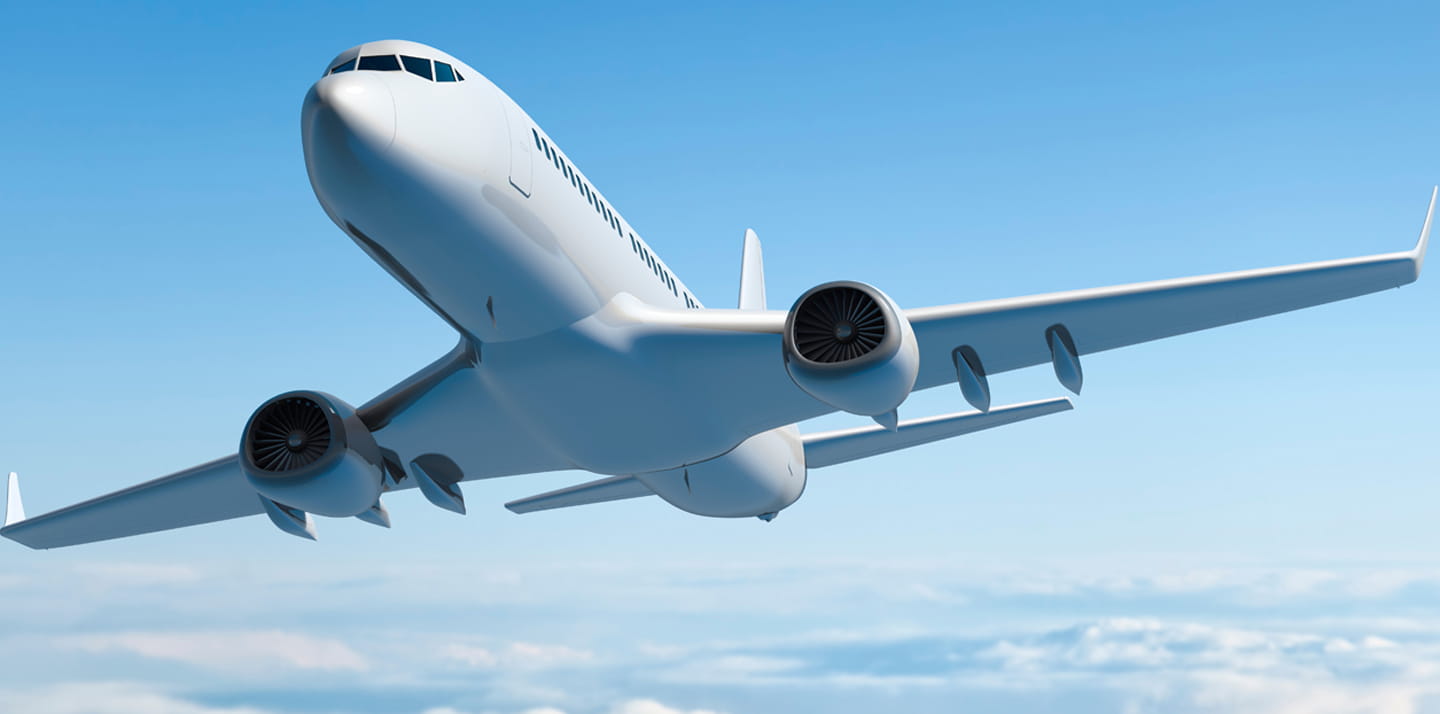 Airline flies through the skies