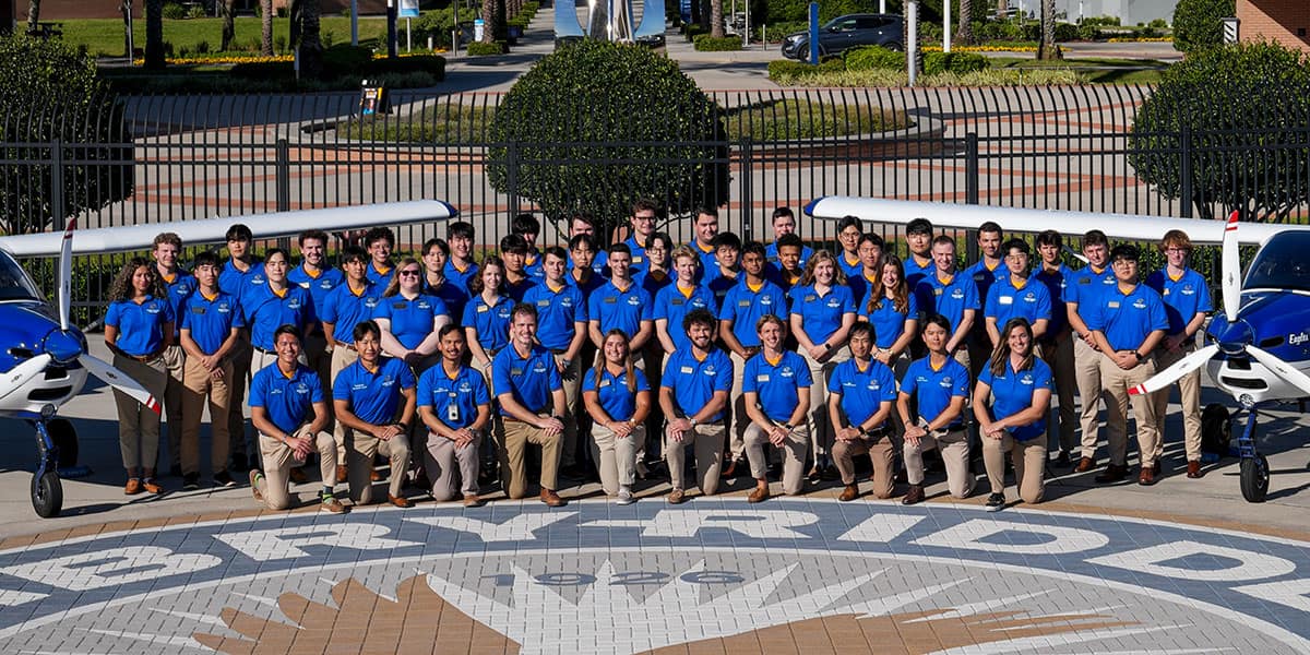 Group shot of Eagles Flight Team