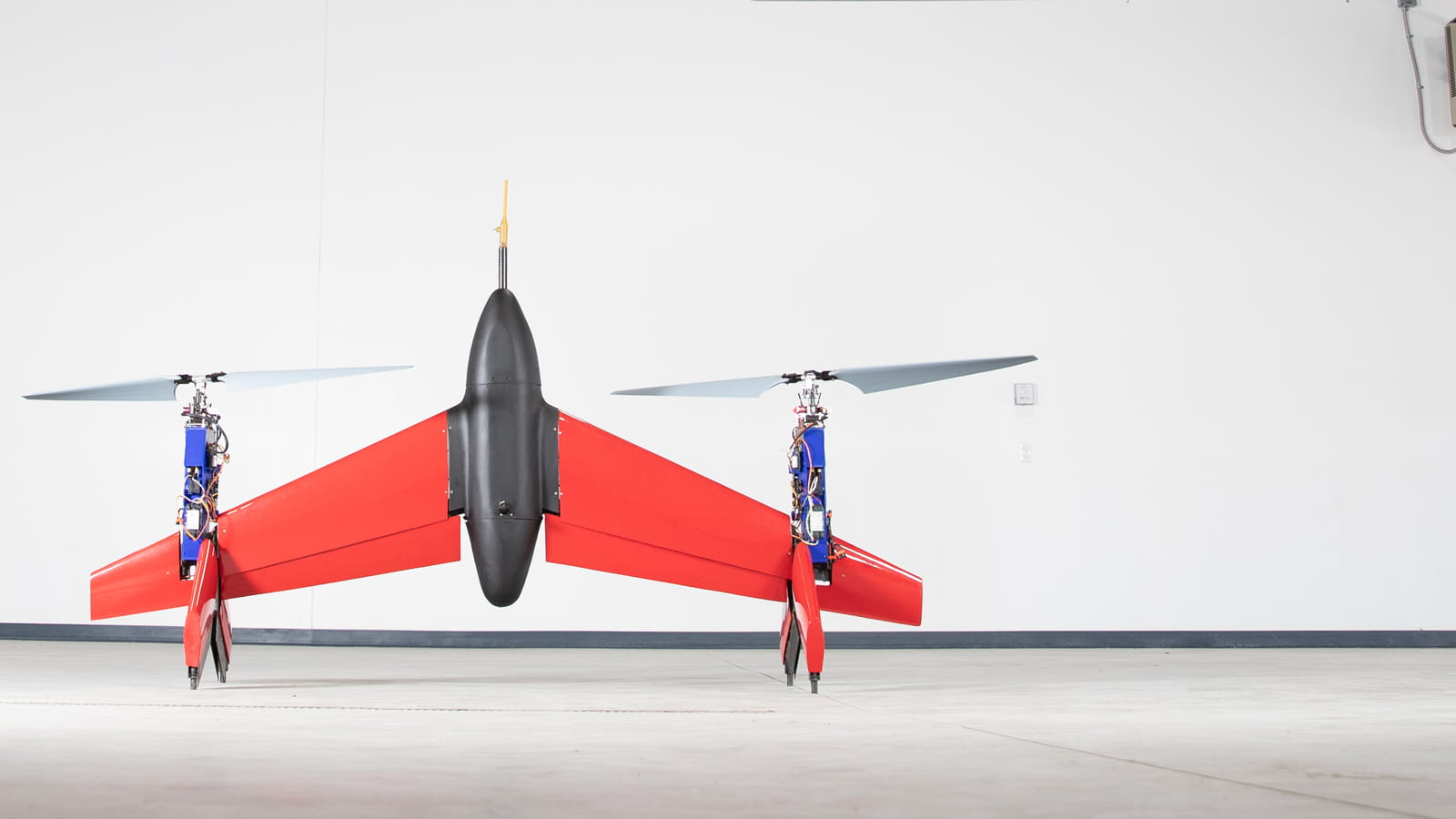 Drone with three propellers 