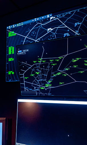 Equipment in an Air Traffic Control tower