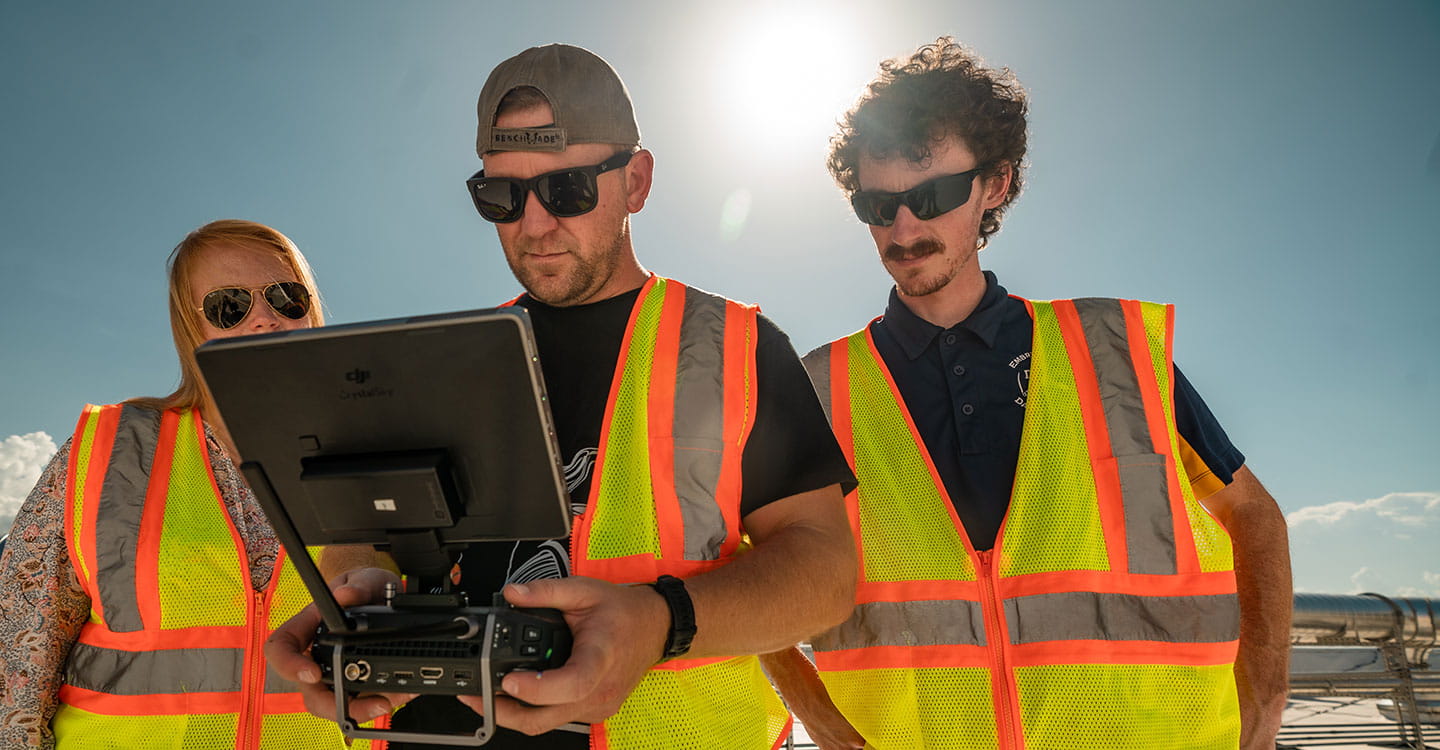 UAS students learn to fly a drone
