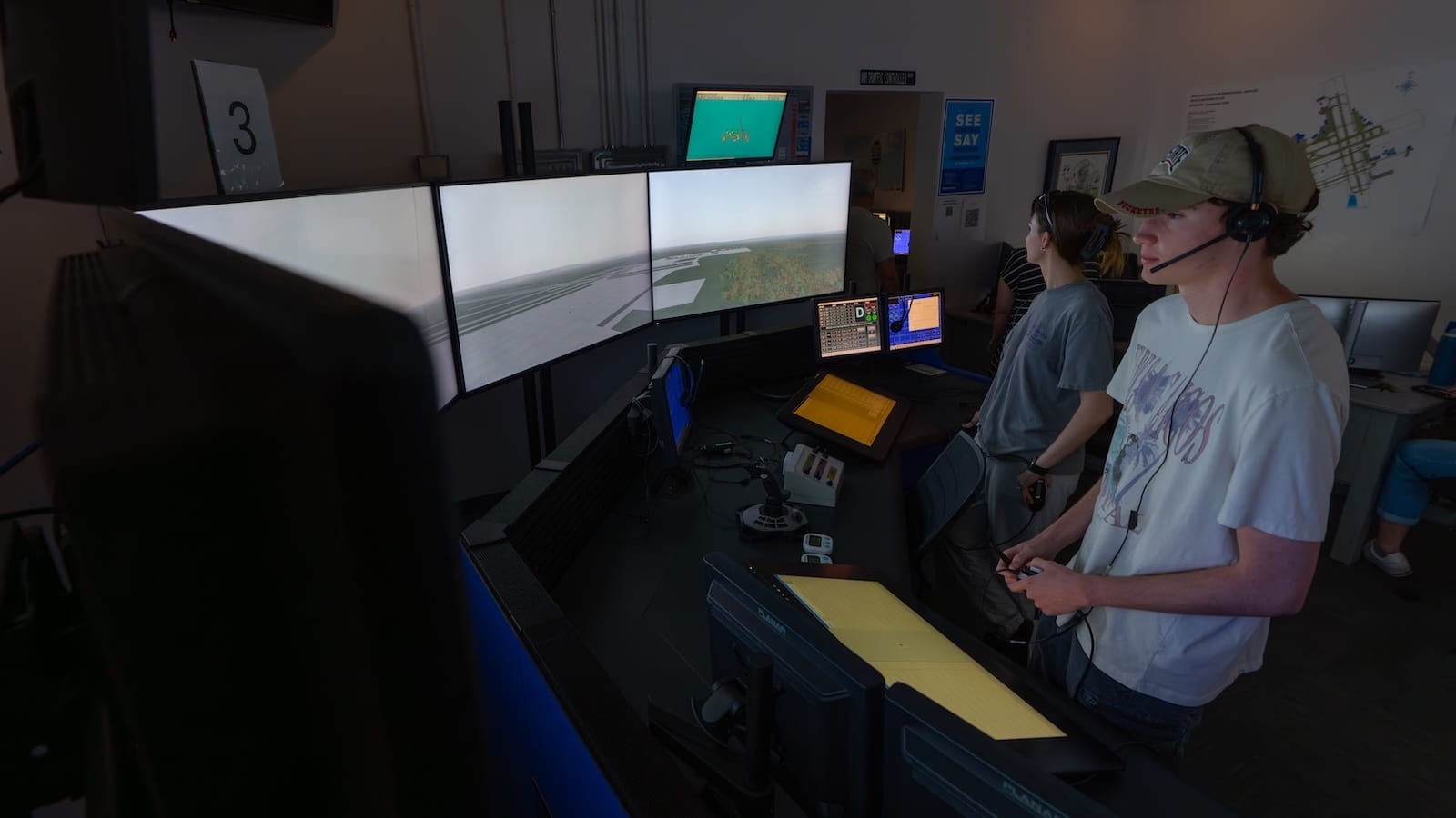 Students in an ATC lab