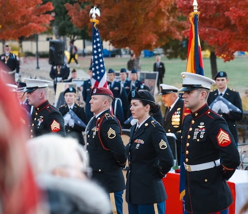 Military ribbon cutting