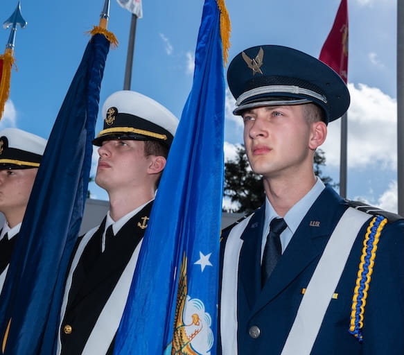 ROTC color guard