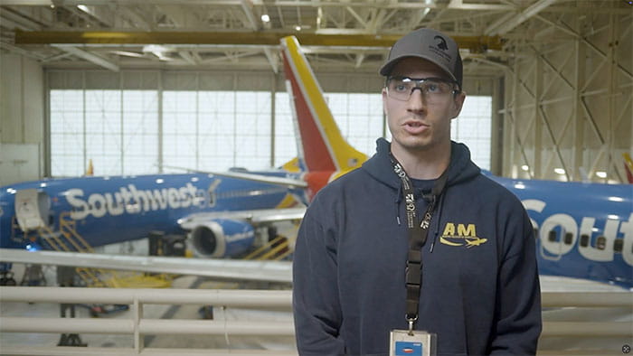 A screenshot from the AAR SkillBridge video