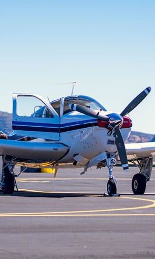 An aircraft on the tarmac