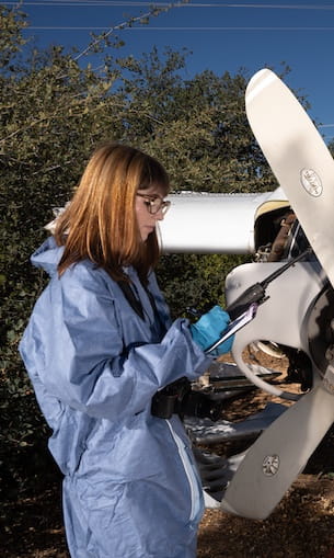 Students working in the Crash Lab