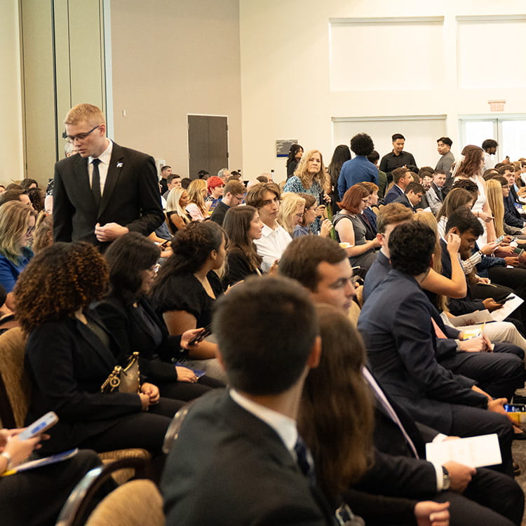 Attendees at a conference