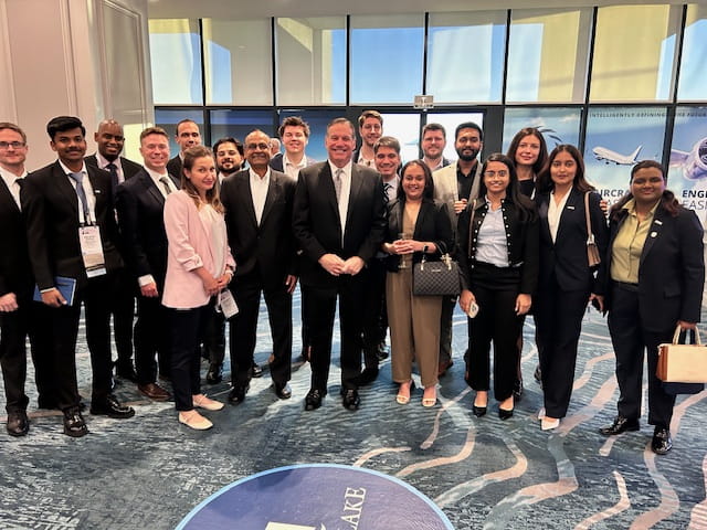 Students and faculty at the ISTAT conference.