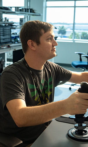 Graduate student working in NEAR Lab
