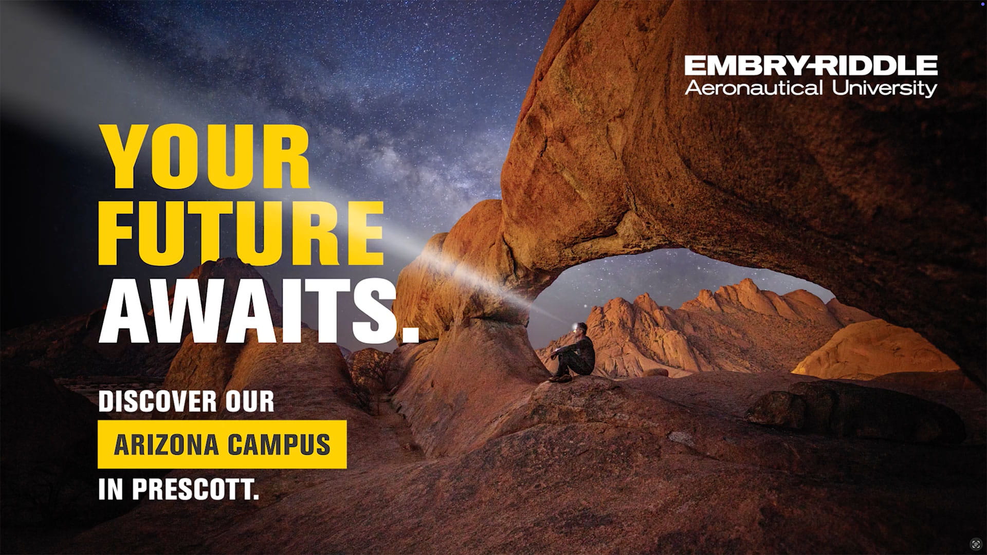 Screenshot from the Discover Our Arizona Campus video