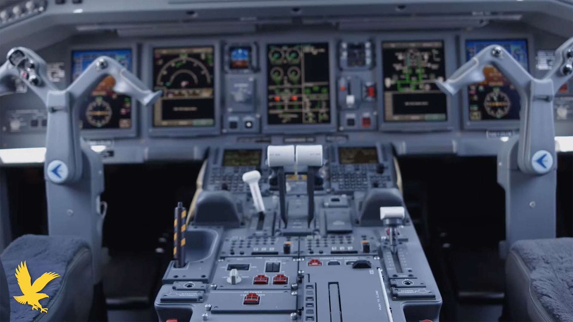 Airplane cockpit