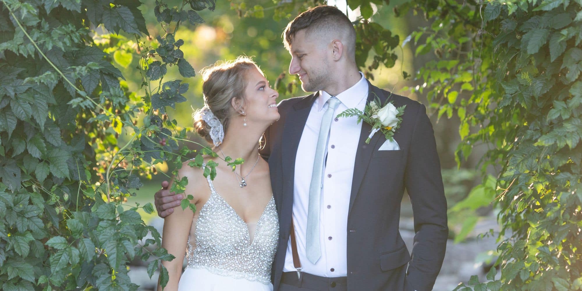 Eagles Chris and Emily Casey were married in Sept. 2020. (Photo: Emily Casey)