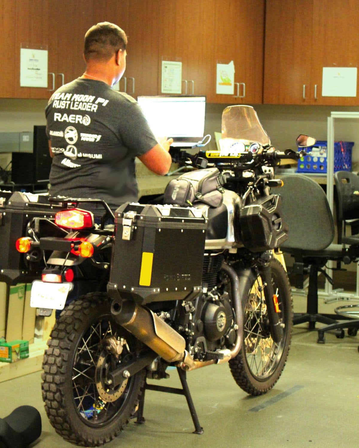 Working inside one of Embry‑Riddle’s leading-edge labs, Arjun Menon researches his traction control device. (Photo: Arjun Menon) Working inside one of Embry‑Riddle’s leading-edge labs, Arjun Menon researches his traction control device. (Photo: Arjun Menon)
