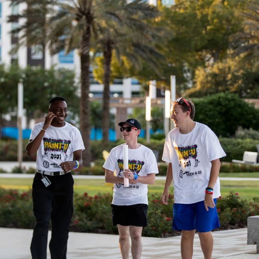 Jordan Garrett (center) preparing for WIKD’s 2021 Paint U event. (Photo: Jordan Garrett)