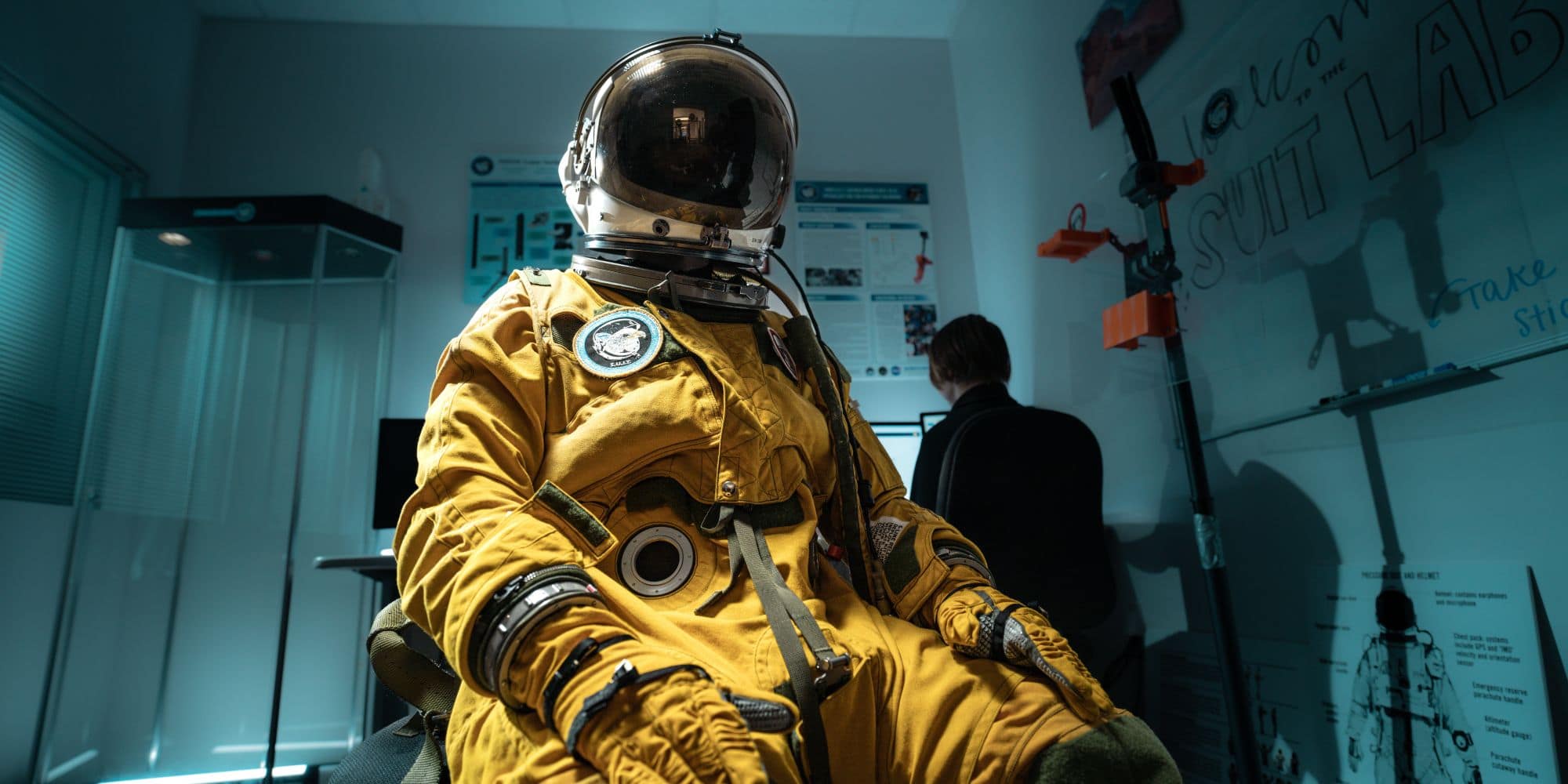 Embry-Riddle students working in the SUIT Lab on the Daytona Beach, Florida, campus. (Photo: Embry-Riddle / Bill-Fredette Huffman)