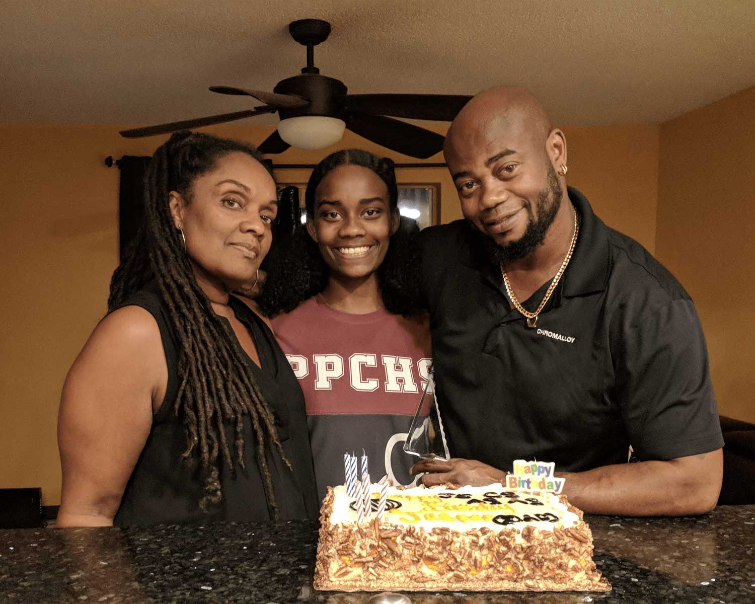 In this photo from December 2017, Coral Scotland and her mom, Dr. Dion Phillips-Scotland, celebrate the birthday of Coral’s dad, Robert Scotland. (Photo: Coral Scotland) In this photo from December 2017, Coral Scotland and her mom, Dr. Dion Phillips-Scotland, celebrate the birthday of Coral’s dad, Robert Scotland. (Photo: Coral Scotland)
