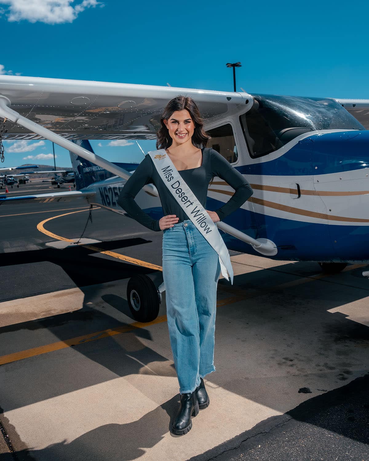Serena Fechter is proud of her accomplishments as a pilot and as a pageant contestant. (Photo: Embry‑Riddle/Connor McShane) Serena Fechter is proud of her accomplishments as a pilot and as a pageant contestant. (Photo: Embry‑Riddle/Connor McShane)