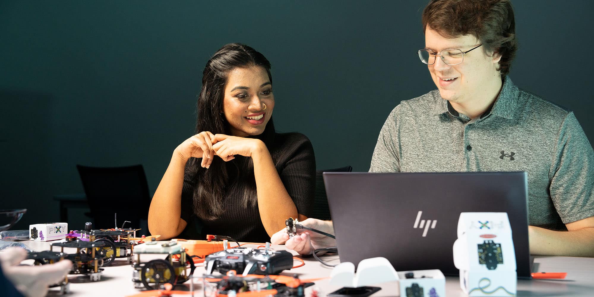 Students work in Embry‑Riddle's BID4R Lab on the Daytona Beach Campus. (Photo: Embry‑Riddle / Bill Fredette-Huffman)