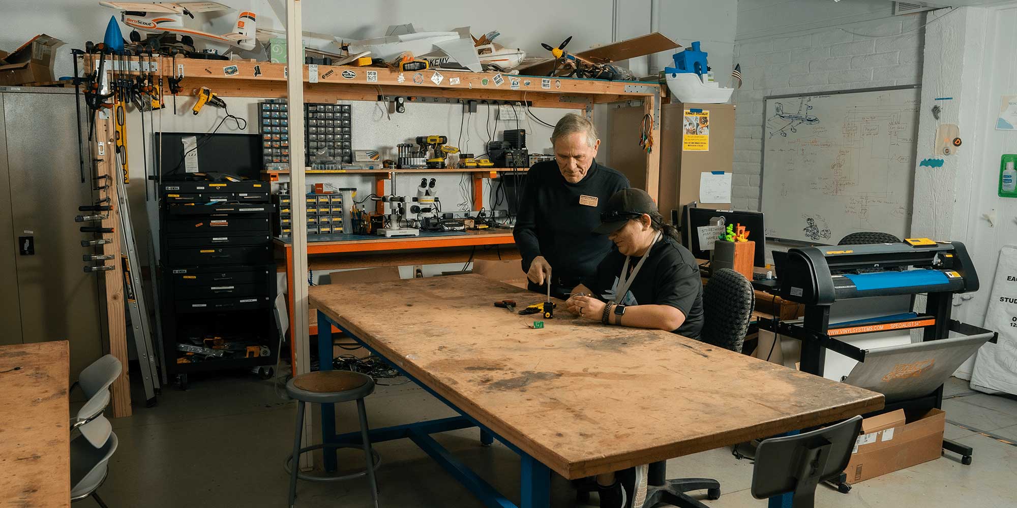 The Eagle MakerSpace is a place for students to work on their projects without academic attachment. (Photo: Embry‑Riddle/Connor McShane)
