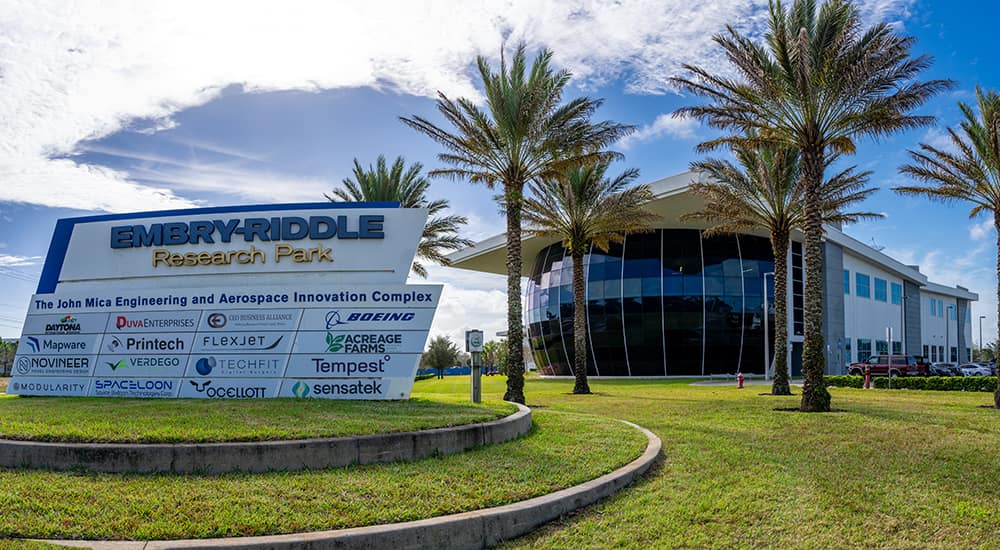 The MicaPlex at Embry‑Riddle's Research Park, where students and faculty work on next-level research. The MicaPlex at Embry‑Riddle's Research Park, where students and faculty work on next-level research.