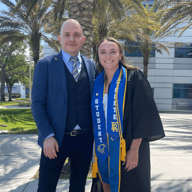 Emily Diegel on campus