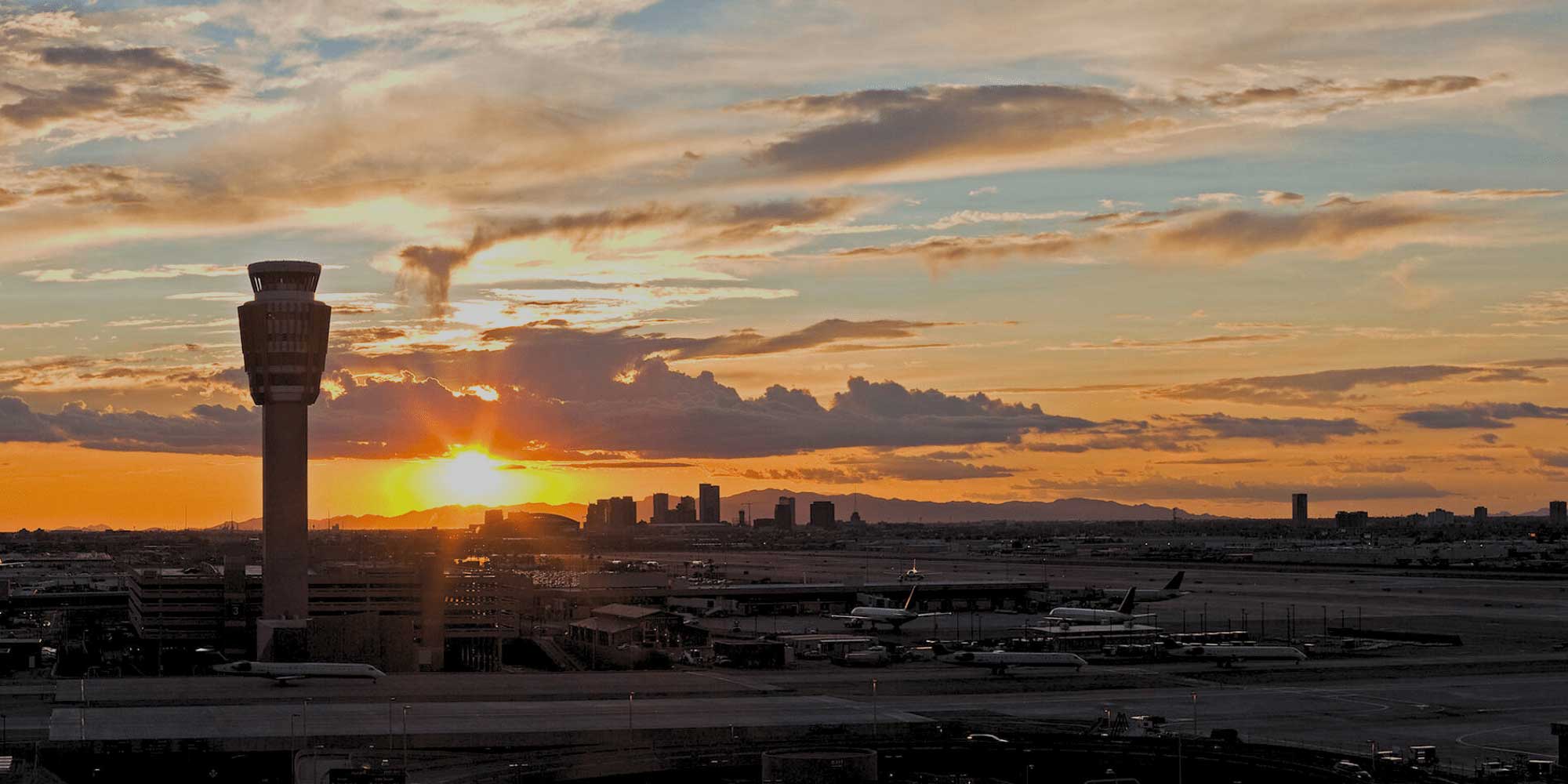 The SkyHarbor airport in Phoenix.