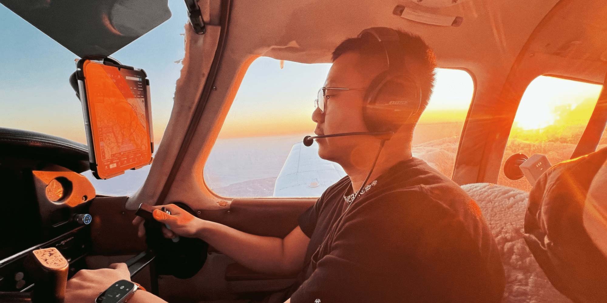 Yunpeng Zhang is a U.S. Air Force veteran earning his degree in Aeronautics at Embry‑Riddle Aeronautical University. (Photo: Yunpeng Zhang)