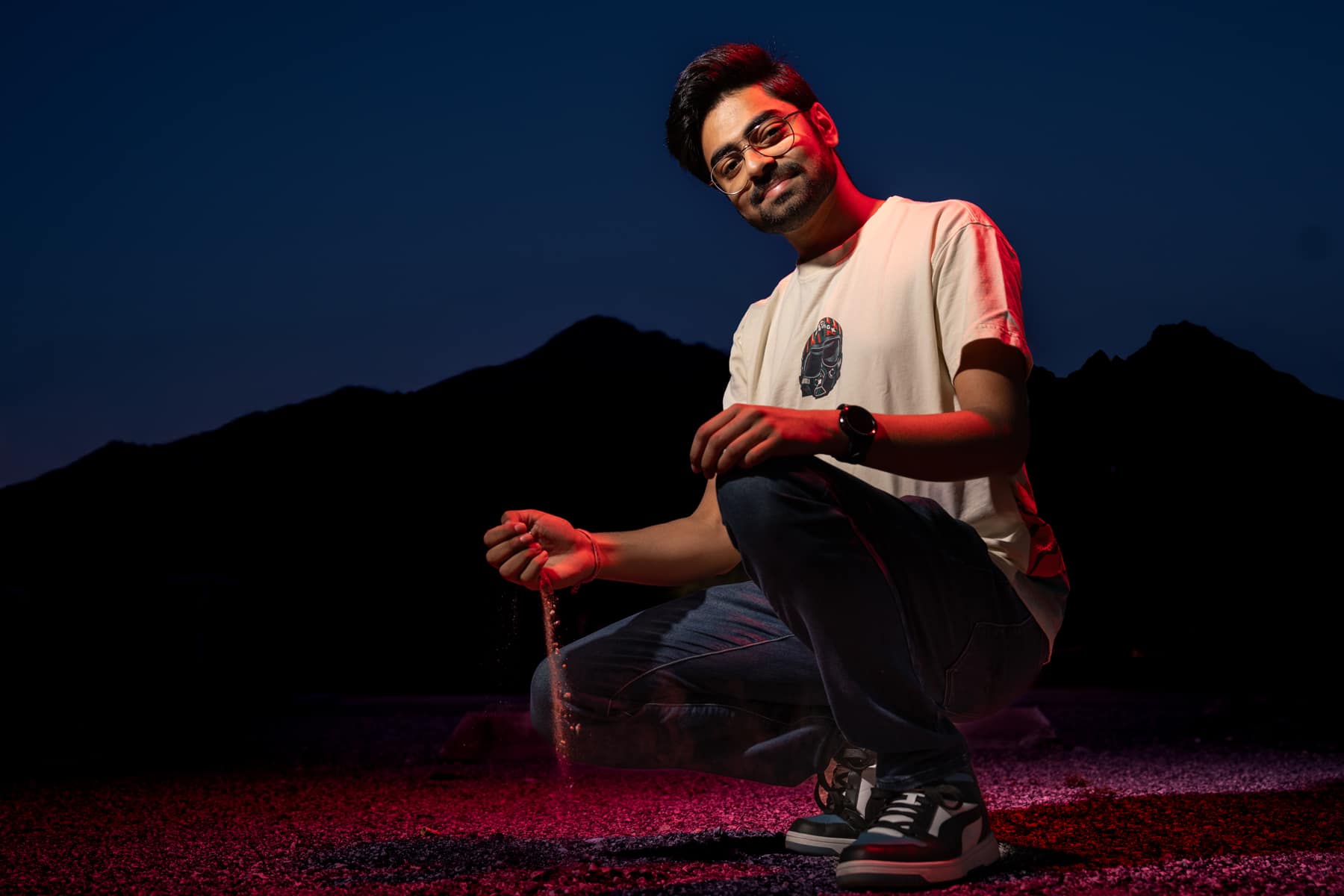 Aashman Gupta on the Daytona Beach Campus. (Photo: Bill Fredette-Huffman)