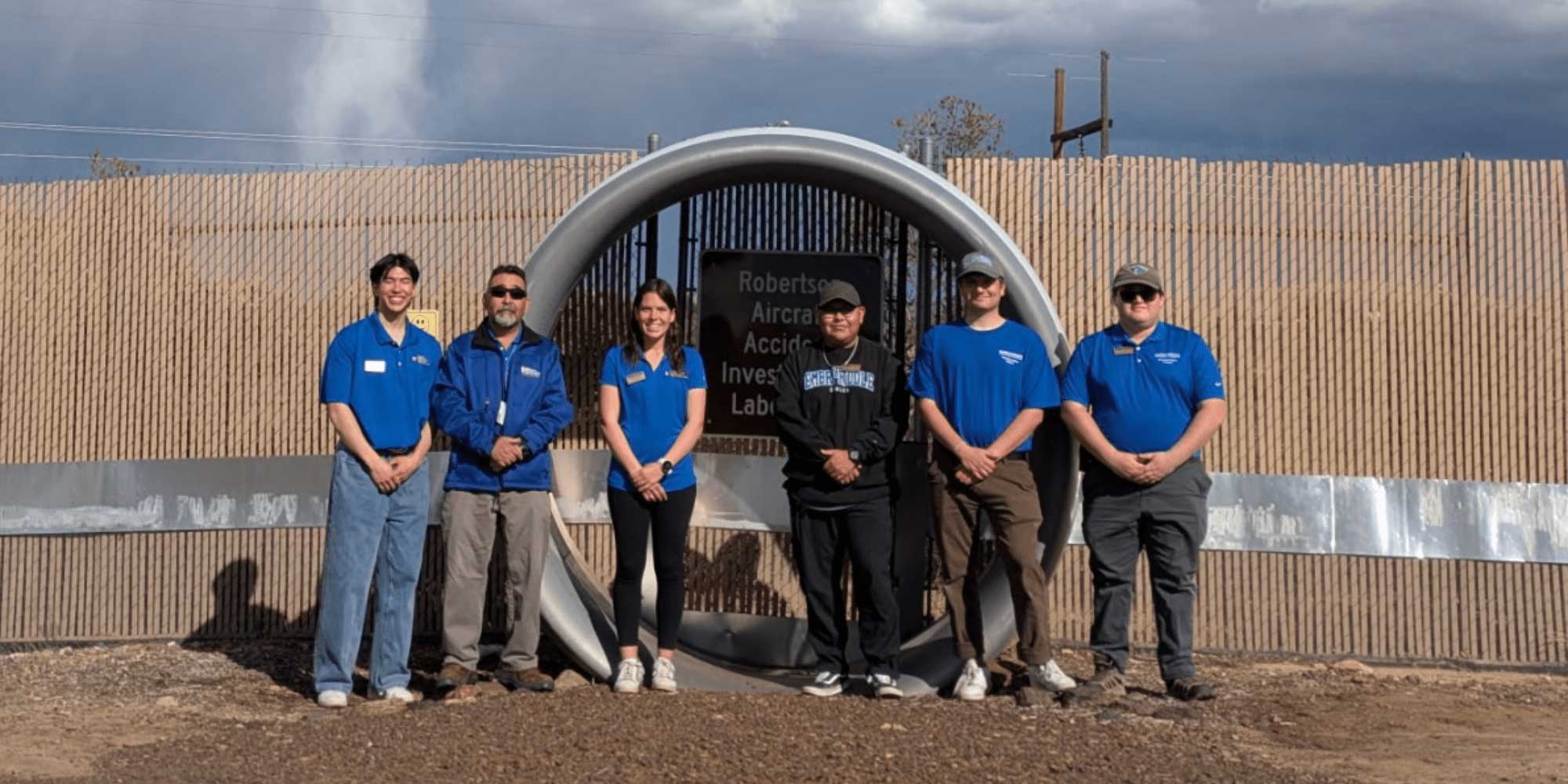 Tiffany Terry works at Embry‑Riddle’s Crash Lab, where students gain an immersive experience in accident training working with reconstructed aircraft wreckage. (Photo: Tiffany Terry)