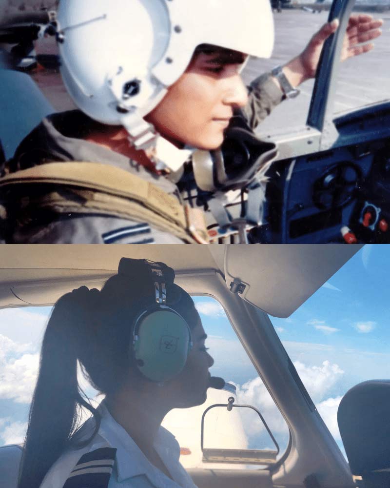 Anisa Imtiaz followed in her father's footsteps and become a pilot. (Photo: Anisa Imtiaz) 