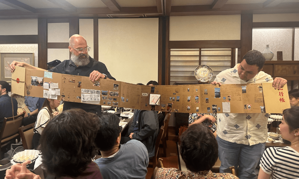 The Kikōchō is a tool to help students connect the dots between their studies and experiences abroad. (Photo: Derek Fisher)
