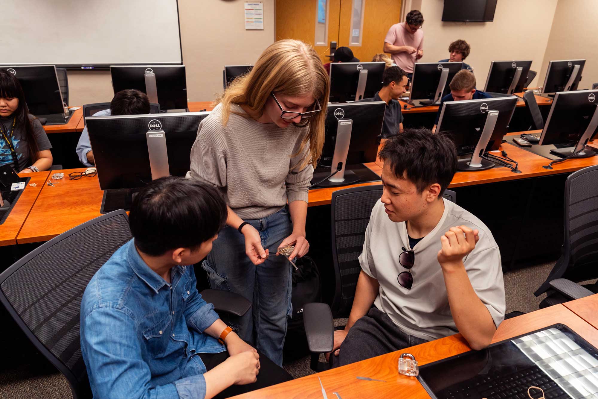 Romana during her campus visit. (Photo: Romana Heath Van Horn)