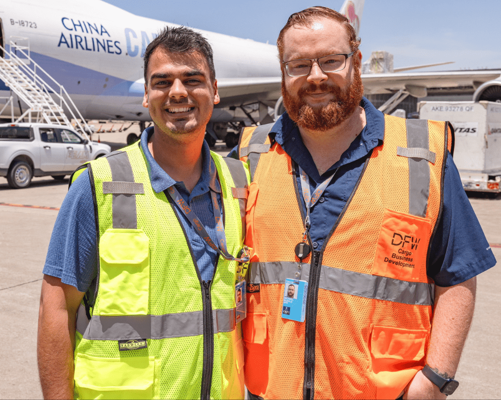Nunamaker and another DFW employee.