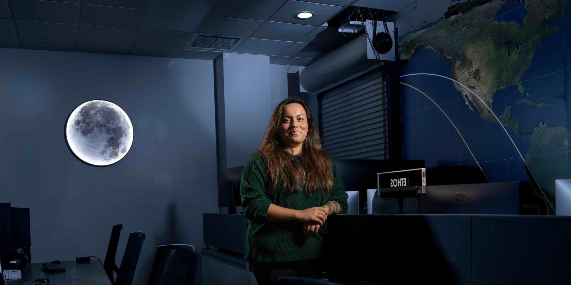 Darcy Cruz, project manager for Duckweed Labs, a NASA‑funded project, is committed to furthering her research on sustainable solutions for long-term space travel. (Photo: Bill Fredette-Huffman)