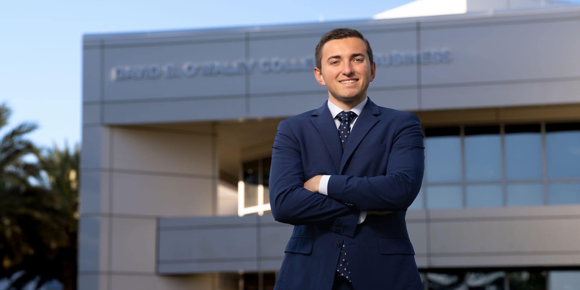 College of Business student Tyler DeZell. (Photo: Joey Harrison)