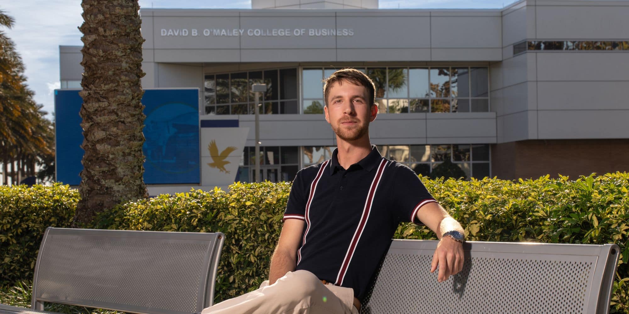 Connor Vukelich, founder of Poppin’ Jobs, an online job search platform for students. (Photo: Bill Fredette-Huffman)